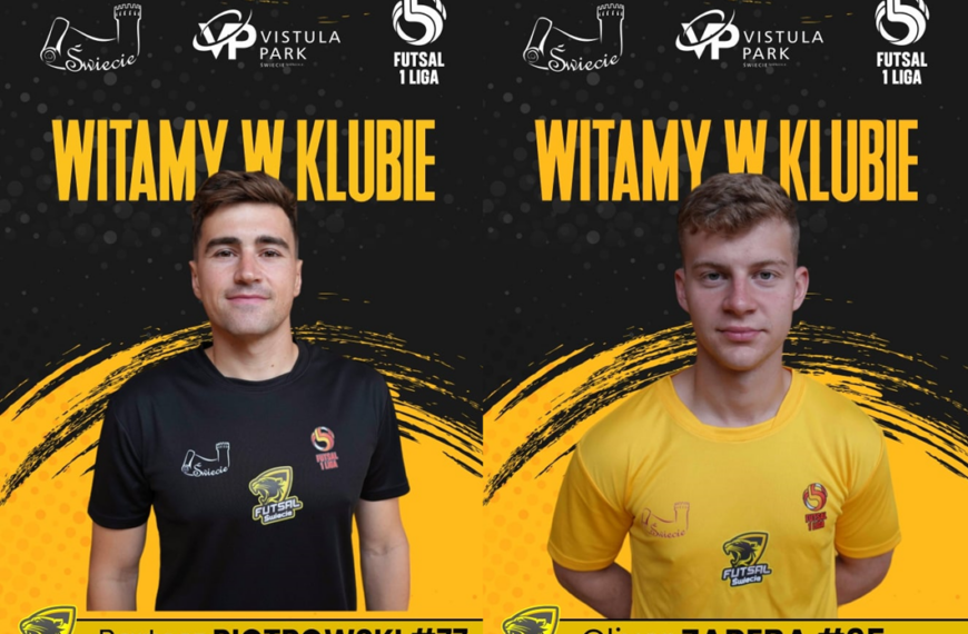 Oficjalnie: Oliver Zaręba i Bartek Piotrowski nowymi zawodnikami Futsal Świecie!