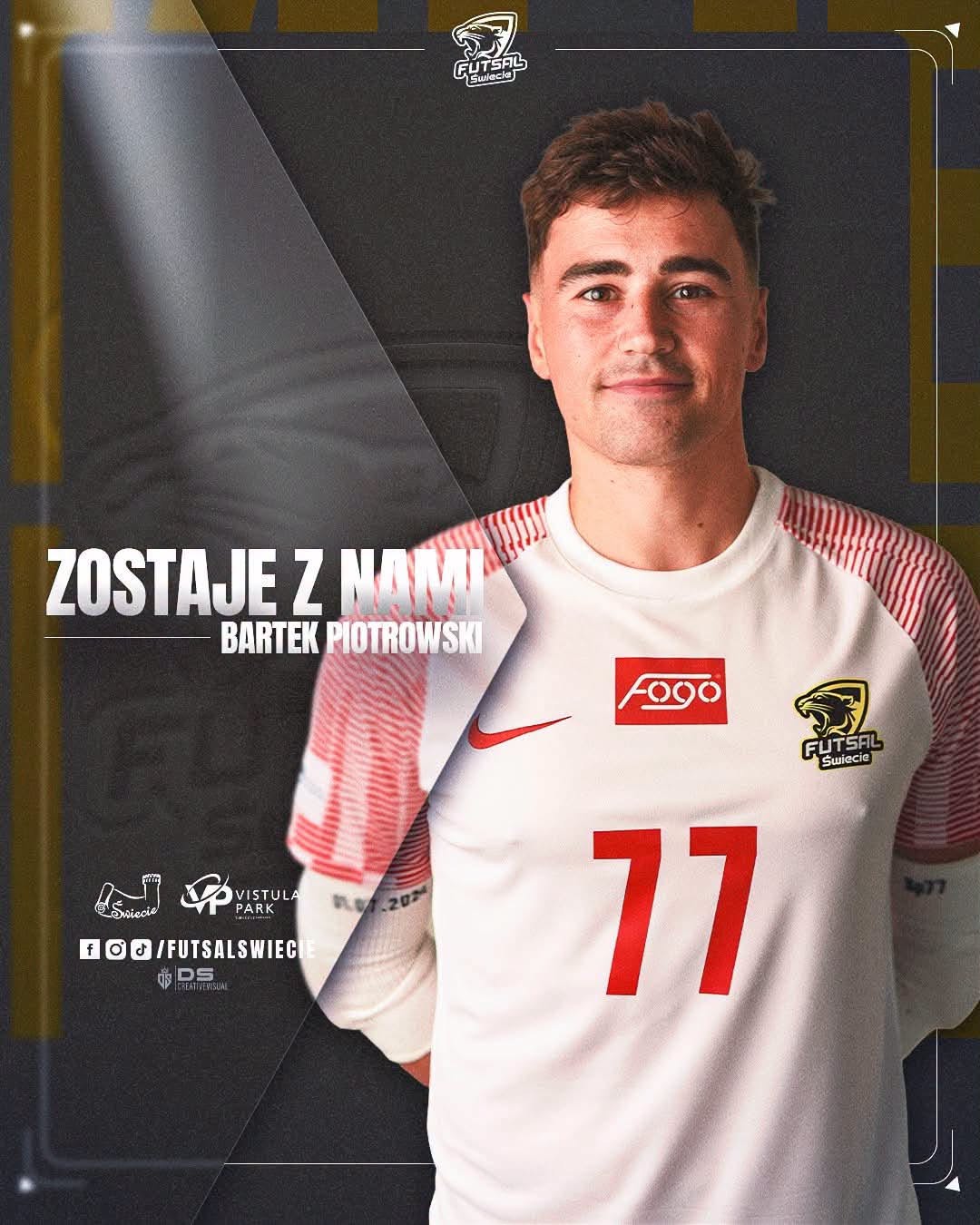 Bartek Piotrowski nadal będzie strzegł naszej bramki!